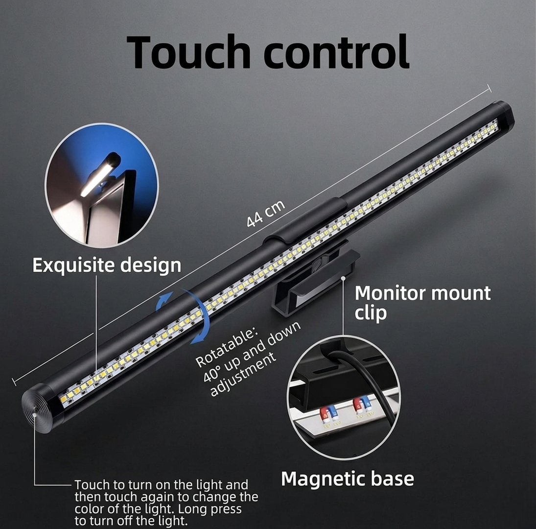 Magnetic RGB Monitor Light Bar